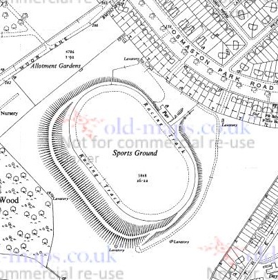 Derby - Municipal Sports Ground : Map credit Old-Maps.co.uk historic maps